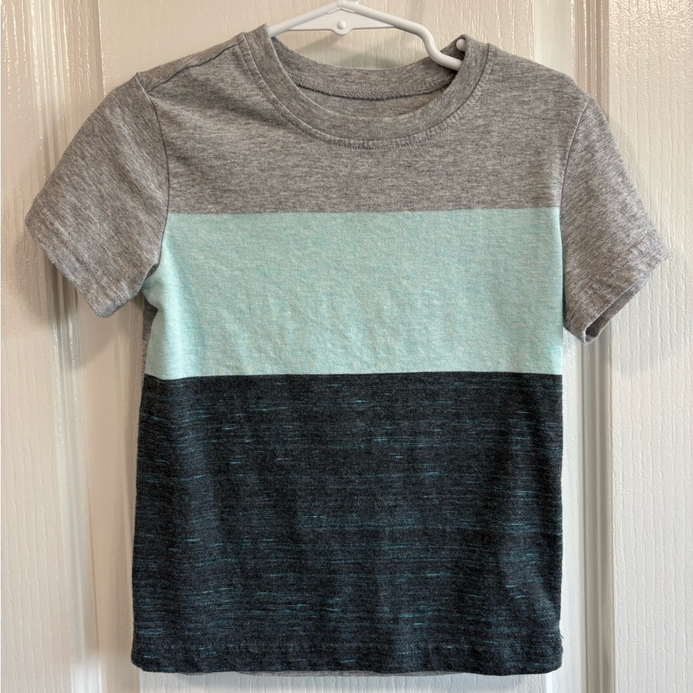 Jumping Beans Gray and Blue Short Sleeve Tee